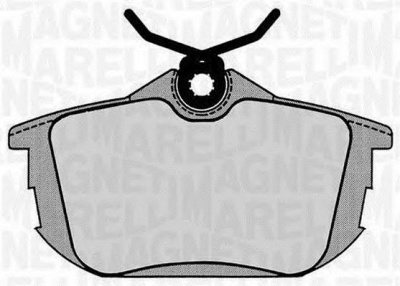 MAGNETI MARELLI 363916060336 -  Комплект тормозных колодок, дисковый тормоз